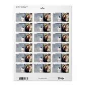 Persoonlijk bovenste winkellabel voor Snowman Etiket (Full Sheet)