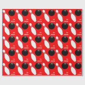 Persoonlijk Bowling Cadeau Cadeaupapier (Vlak)