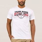 Persoonlijk Bowling Team T-Shirt (Voorkant)