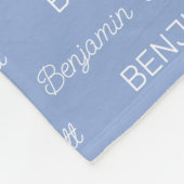 Persoonlijk Boys Blue Schrift Naam Fleece Deken (Hoek)