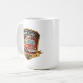 Persoonlijk Brandweerembleem  Koffiemok (Voorkant links)