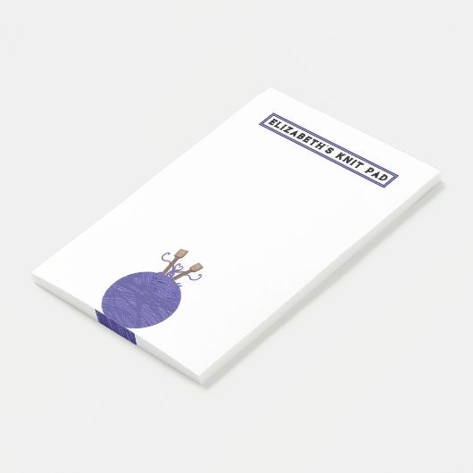 Persoonlijk breien post-it® notes (Schuin)