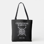Persoonlijk Breiwerkproject met Technische Details Tote Bag (Achterkant)