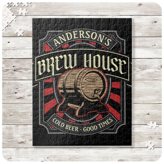 Persoonlijk Brew House Label Bierbrouwerij Bar Pub Legpuzzel