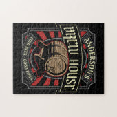 Persoonlijk Brew House Label Bierbrouwerij Bar Pub Legpuzzel (Horizontaal)