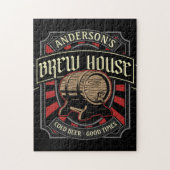 Persoonlijk Brew House Label Bierbrouwerij Bar Pub Legpuzzel (Verticaal)