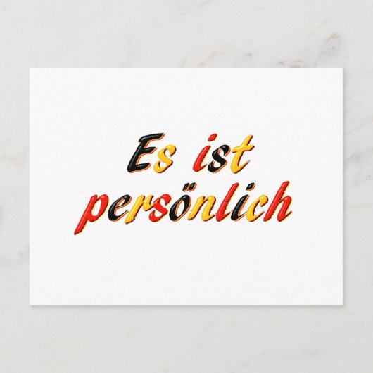 Persoonlijk briefkaart (Voorkant)