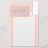 Persoonlijk briefpapier in Mid Century Modern stij (Voorkant)