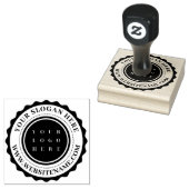 Persoonlijk briefpapier met bedrijfslogo rubberstempel (Gestempeld)