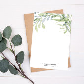 Persoonlijk briefpapier met botanisch monogram