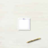 Persoonlijk briefpapier met monogram rand post-it® notes (Op bureau)