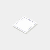Persoonlijk briefpapier met monogram rand post-it® notes (Schuin)