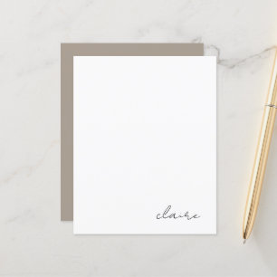 Persoonlijk briefpapier met naam