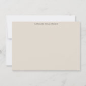 Persoonlijk briefpapier met zebra-patroon illustra notitiekaartje (Voorkant)