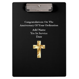 Persoonlijk briefpapier Priester Non Clerus Kathol Klembord