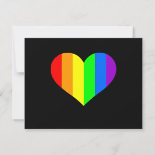 Persoonlijk briefpapier: Regenboog Hart Kaart