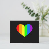 Persoonlijk briefpapier: Regenboog Hart Kaart (Staand voorkant)