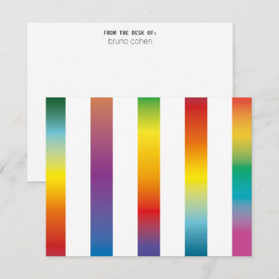 Persoonlijk briefpapier: Regenboog Kaart