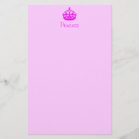 Persoonlijk briefpapier voor prinsessen (Voorkant)