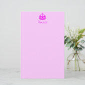 Persoonlijk briefpapier voor prinsessen (Staand voorkant)