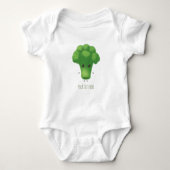 Persoonlijk Broccoli Naam Lief Baby Outfit Romper (Voorkant)