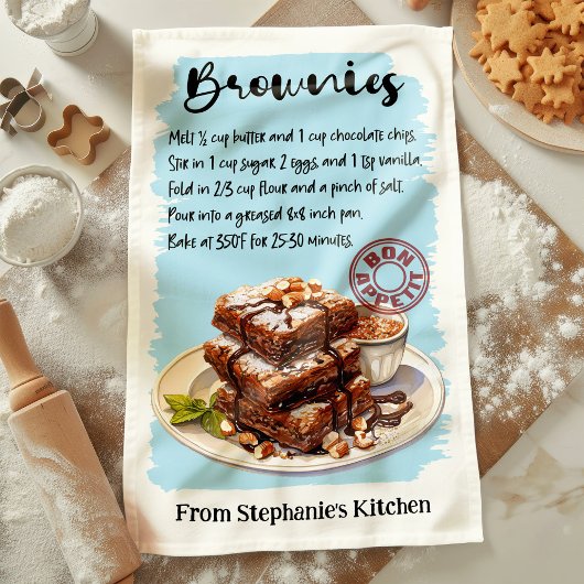 Persoonlijk Brownie-recept Theedoek