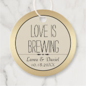 Persoonlijk Bruid en Bruidegom Koffie Etiket (Voorkant)