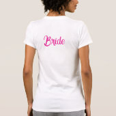Persoonlijk Bruid Tribe T-shirt | Bruidsfeestje (Achterkant)