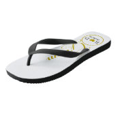 Persoonlijk Bruidegom (goud) Teenslippers (Schuin)
