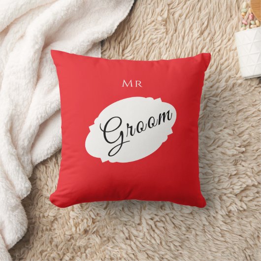 Persoonlijk Bruidegom Kussen – Moderne Decoratie (Deken)