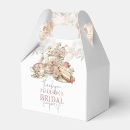 Persoonlijk Bruids Thee Feest Mooie Bloemen Bedankdoosjes