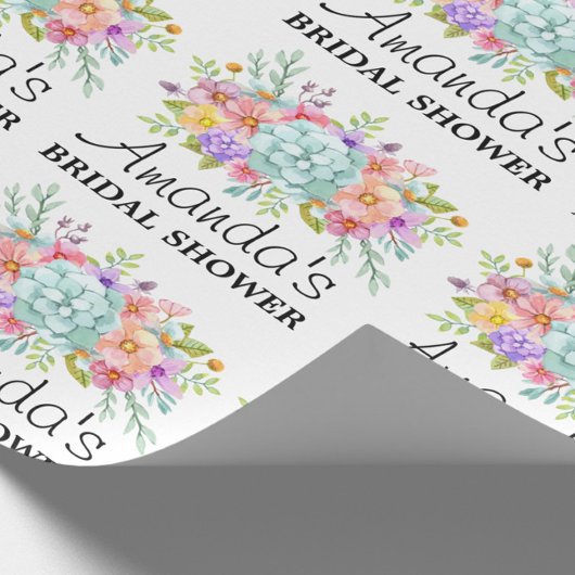 Persoonlijk Bruidsdouche Bloemverpakkings papier