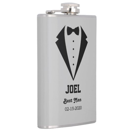 Persoonlijk Bruidsjonker Cadeau Heupfles (Rechts)