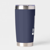 Persoonlijk Bruidsjonker Monogram en Naam Geïsoleerde Drinkbeker (Voorkant)