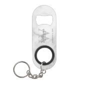 Persoonlijk Bruidsjonker Monogram en Naam Mini Flessenopener (Voorkant)
