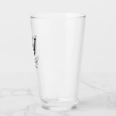 Persoonlijk Bruidsjonker Monogram & Naam Glas (Links)