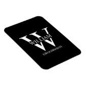 Persoonlijk Bruidsjonker Monogram & Naam Magneet (Rechterzijde)