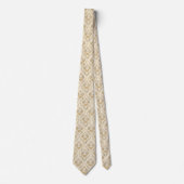 Persoonlijk Bruidsjonker Oud Geld Vintage Monogram Stropdas (Voorkant)