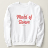 Persoonlijk Bruidsmeisje Bachelorette Bruidsjurk Trui (Design voorkant)