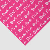 Persoonlijk Bruidsmeisje Bruid Patroon Tissuepapier (Detail)