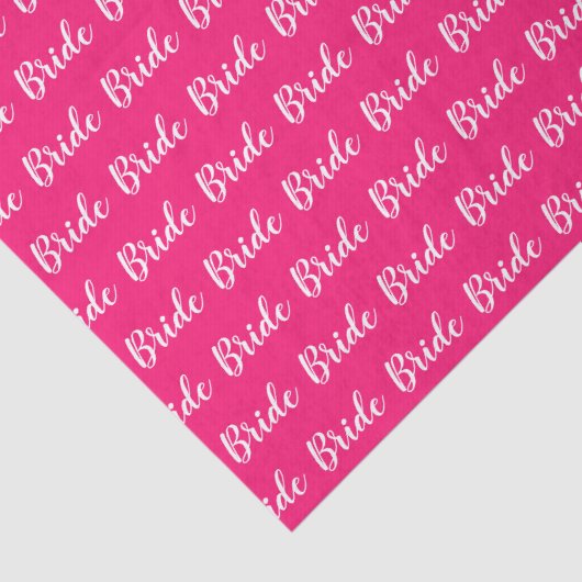 Persoonlijk Bruidsmeisje Bruid Patroon Tissuepapier (Detail)