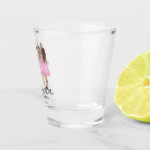 Persoonlijk bruidsmeisje cadeau met eigen naam shot glas (Rechts)