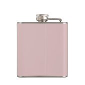 Persoonlijk bruidsmeisje cadeau pastel roze bruilo heupfles (Achterkant)