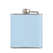 Persoonlijk bruidsmeisje cadeau pastelblauw bruilo heupfles (Achterkant)