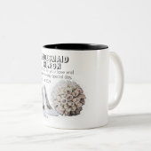 Persoonlijk bruidsmeisje cadeau tweekleurige koffiemok (Voorkant rechts)