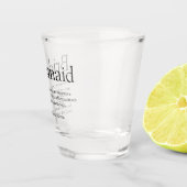 Persoonlijk bruidsmeisje definitie cadeau shot glas (Rechts)