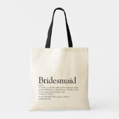 Persoonlijk bruidsmeisje definitie cadeau tote bag (Achterkant)