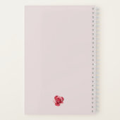 Persoonlijk Bruidsmeisje Geschenk Roze Notitieboek (Achterkant)
