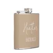 Persoonlijk bruidsmeisje huwelijksfeest cadeau heupfles (Rechts)