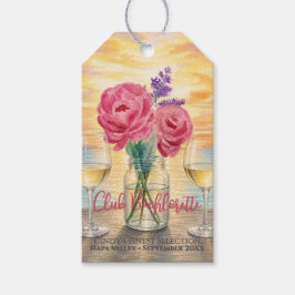 Persoonlijk Bruidsmeisjesclub Watercolor Cadeau Cadeaulabel
